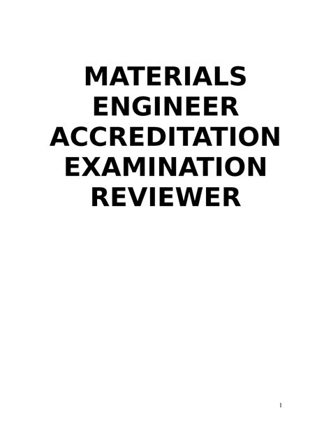 materials engineer exam